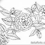 Фото эскизы тату камелия от 18.09.2018 №053 - sketches of camellia tattoos - tatufoto.com