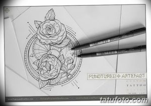 Фото эскизы тату камелия от 18.09.2018 №064 - sketches of camellia tattoos - tatufoto.com