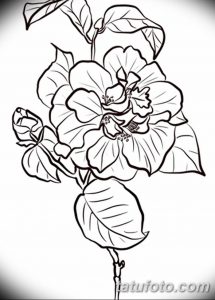 Фото эскизы тату камелия от 18.09.2018 №066 - sketches of camellia tattoos - tatufoto.com