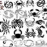 Фото эскизы тату краб рак от 11.09.2018 №006 - sketching tattoo crab cancer - tatufoto.com