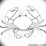 Фото эскизы тату краб рак от 11.09.2018 №026 - sketching tattoo crab cancer - tatufoto.com