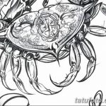 Фото эскизы тату краб рак от 11.09.2018 №028 - sketching tattoo crab cancer - tatufoto.com