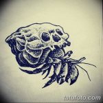 Фото эскизы тату краб рак от 11.09.2018 №030 - sketching tattoo crab cancer - tatufoto.com