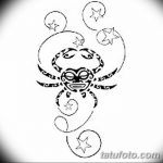 Фото эскизы тату краб рак от 11.09.2018 №037 - sketching tattoo crab cancer - tatufoto.com
