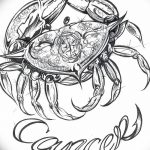 Фото эскизы тату краб рак от 11.09.2018 №042 - sketching tattoo crab cancer - tatufoto.com