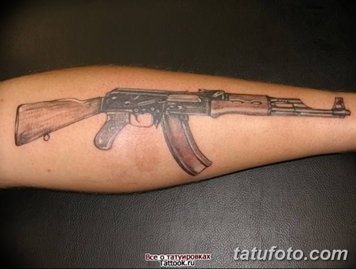 Фото рисунка Татуировки АК-47 29.10.2018 № 131 - Tattoo AK-47 - tatufoto.co...