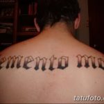 Фото рисунка Тату Memento Mori 31.10.2018 №090 - Tattoo Memento Mori - tatufoto.com