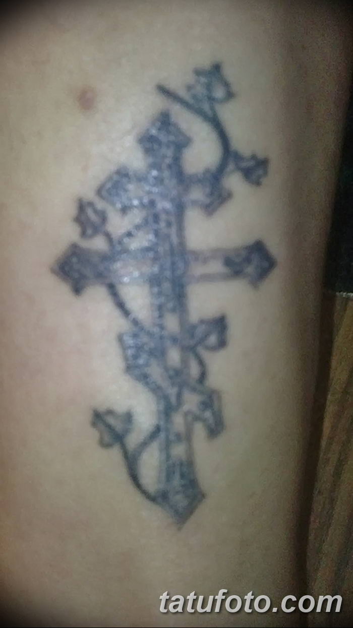 Фото рисунка тату Православный крест 12.10.2018 № 053 - tattoo Orthodox - t...