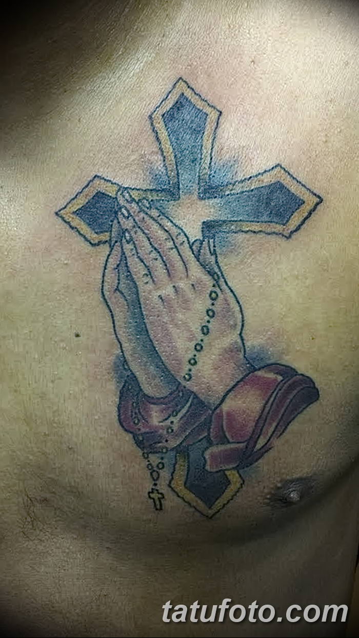 Фото рисунка тату Православный крест 12.10.2018 № 063 - tattoo Orthodox - t...