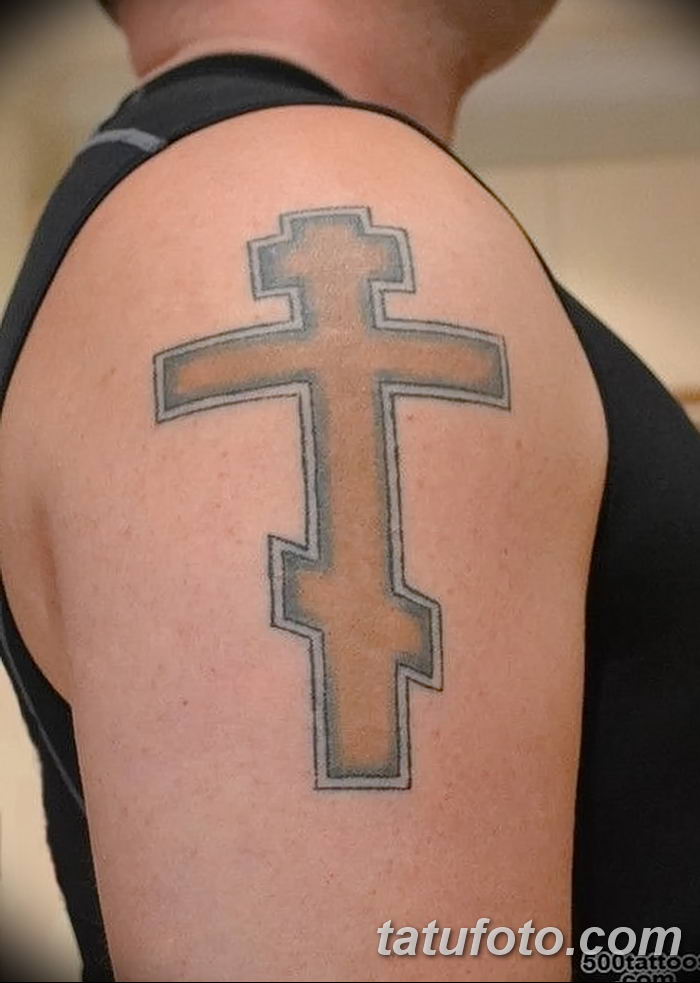 Фото рисунка тату Православный крест 12.10.2018 № 083 - tattoo Orthodox - t...