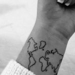 Фото тутуировка карта мира 29.10.2018 №164 - tattoo world map photo - tatufoto.com