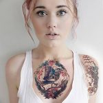 Фото Красивые девушки с тату 27.10.2018 №040 - Beautiful girls with tattoos - tatufoto.com