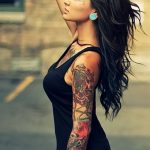 Фото Красивые девушки с тату 27.10.2018 №041 - Beautiful girls with tattoos - tatufoto.com