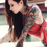 Фото Красивые девушки с тату 27.10.2018 №084 - Beautiful girls with tattoos - tatufoto.com