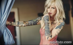 Фото Красивые девушки с тату 27.10.2018 №094 - Beautiful girls with tattoos - tatufoto.com