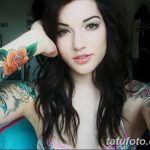Фото Красивые девушки с тату 27.10.2018 №173 - Beautiful girls with tattoos - tatufoto.com