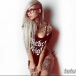 Фото Красивые девушки с тату 27.10.2018 №186 - Beautiful girls with tattoos - tatufoto.com