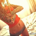 Фото Красивые девушки с тату 27.10.2018 №372 - Beautiful girls with tattoos - tatufoto.com