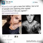 Фото Тату Деми Ловато 27.10.2018 №023 - Tattoo Demi Lovato photo - tatufoto.com