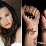 Фото Тату Деми Ловато 27.10.2018 №075 - Tattoo Demi Lovato photo - tatufoto.com