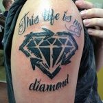 Фото Тату бриллиант от 02.10.2018 №010 - Diamond tattoo - tatufoto.com