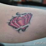 Фото Тату бриллиант от 02.10.2018 №012 - Diamond tattoo - tatufoto.com