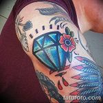 Фото Тату бриллиант от 02.10.2018 №029 - Diamond tattoo - tatufoto.com