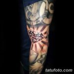 Фото Тату бриллиант от 02.10.2018 №035 - Diamond tattoo - tatufoto.com