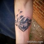 Фото Тату бриллиант от 02.10.2018 №047 - Diamond tattoo - tatufoto.com