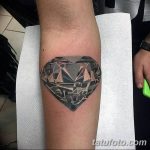 Фото Тату бриллиант от 02.10.2018 №049 - Diamond tattoo - tatufoto.com