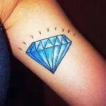 Фото Тату бриллиант от 02.10.2018 №050 - Diamond tattoo - tatufoto.com