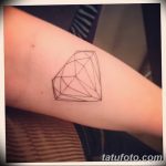 Фото Тату бриллиант от 02.10.2018 №052 - Diamond tattoo - tatufoto.com