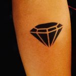 Фото Тату бриллиант от 02.10.2018 №078 - Diamond tattoo - tatufoto.com