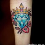 Фото Тату бриллиант от 02.10.2018 №083 - Diamond tattoo - tatufoto.com