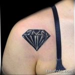 Фото Тату бриллиант от 02.10.2018 №109 - Diamond tattoo - tatufoto.com