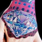 Фото Тату бриллиант от 02.10.2018 №110 - Diamond tattoo - tatufoto.com