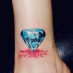 Фото Тату бриллиант от 02.10.2018 №111 - Diamond tattoo - tatufoto.com