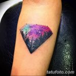 Фото Тату бриллиант от 02.10.2018 №114 - Diamond tattoo - tatufoto.com