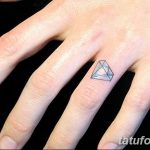 Фото Тату бриллиант от 02.10.2018 №125 - Diamond tattoo - tatufoto.com