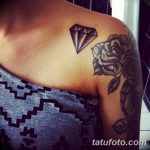 Фото Тату бриллиант от 02.10.2018 №126 - Diamond tattoo - tatufoto.com