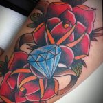 Фото Тату бриллиант от 02.10.2018 №128 - Diamond tattoo - tatufoto.com