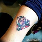 Фото Тату бриллиант от 02.10.2018 №134 - Diamond tattoo - tatufoto.com