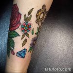 Фото Тату бриллиант от 02.10.2018 №137 - Diamond tattoo - tatufoto.com