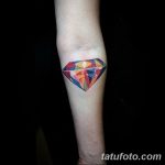 Фото Тату бриллиант от 02.10.2018 №138 - Diamond tattoo - tatufoto.com