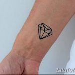 Фото Тату бриллиант от 02.10.2018 №143 - Diamond tattoo - tatufoto.com