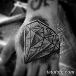 Фото Тату бриллиант от 02.10.2018 №144 - Diamond tattoo - tatufoto.com