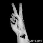 Фото Тату бриллиант от 02.10.2018 №151 - Diamond tattoo - tatufoto.com