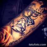 Фото Тату бриллиант от 02.10.2018 №154 - Diamond tattoo - tatufoto.com