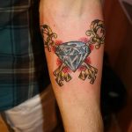 Фото Тату бриллиант от 02.10.2018 №192 - Diamond tattoo - tatufoto.com