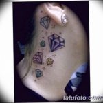 Фото Тату бриллиант от 02.10.2018 №204 - Diamond tattoo - tatufoto.com